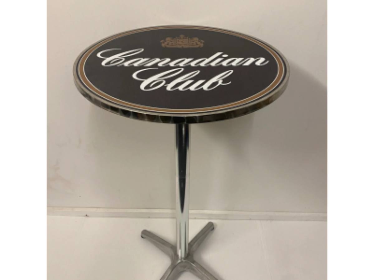 Table & Bar Stools - Canadian Club Premium Adjustable Height Retro Bar Table