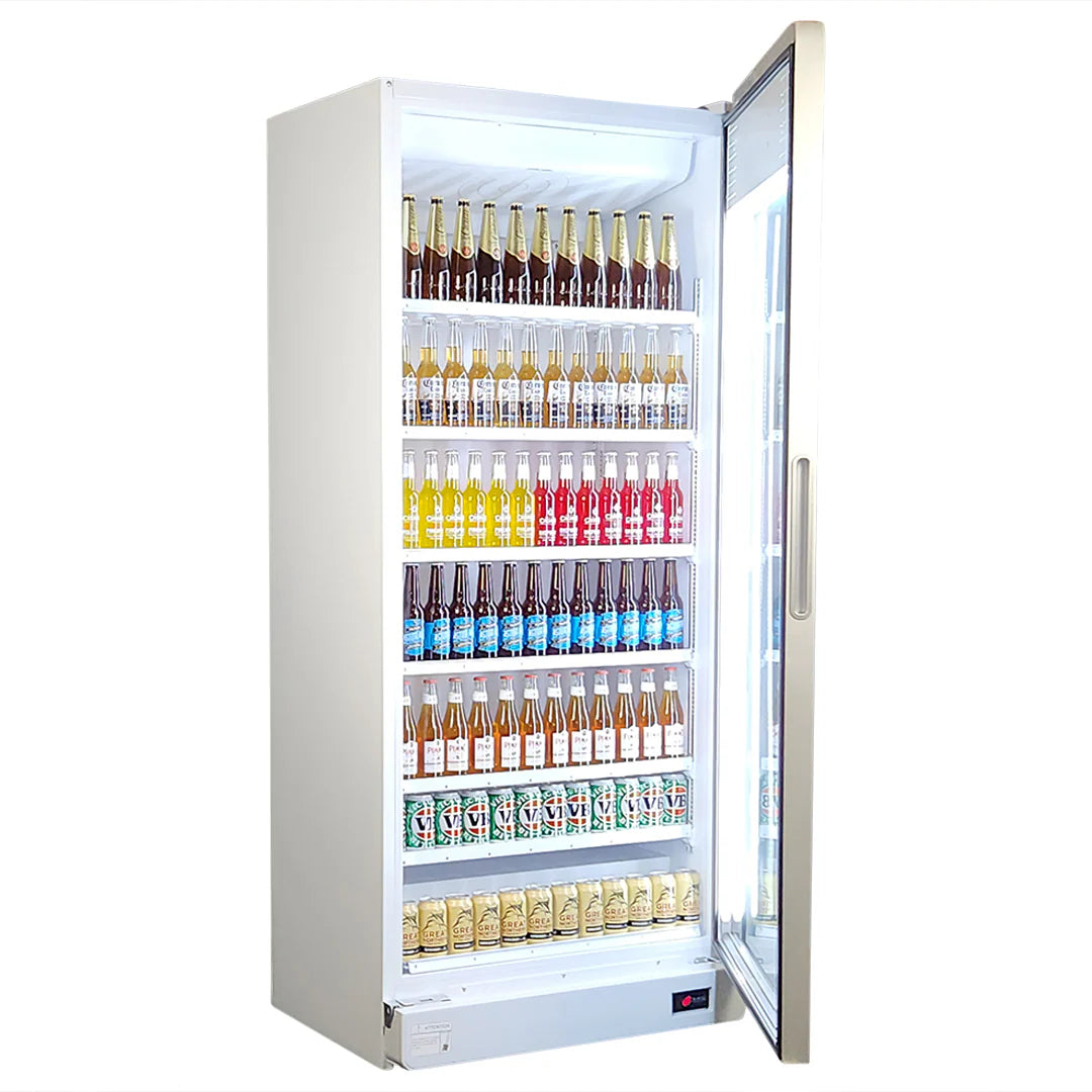 Upright Commercial Classy All Glass Door Bar Fridge - Model HUS-SC700W