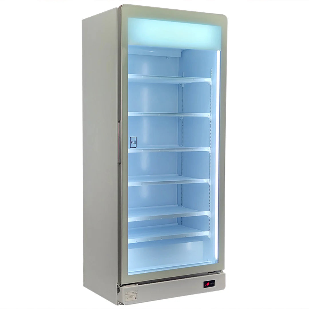 Upright Commercial Classy All Glass Door Bar Fridge - Model HUS-SC700W