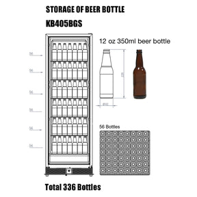Upright Large Wine & Beverage Refrigerator Combo