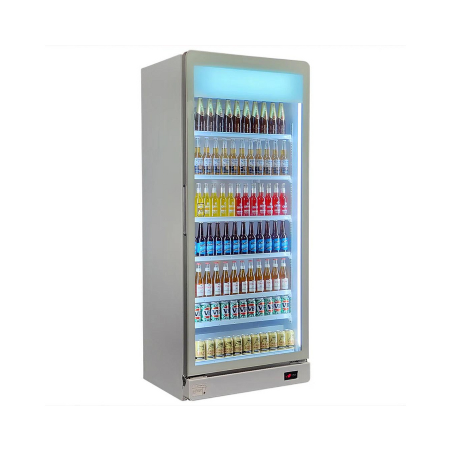 Upright Commercial Classy All Glass Door Bar Fridge - Model HUS-SC700W