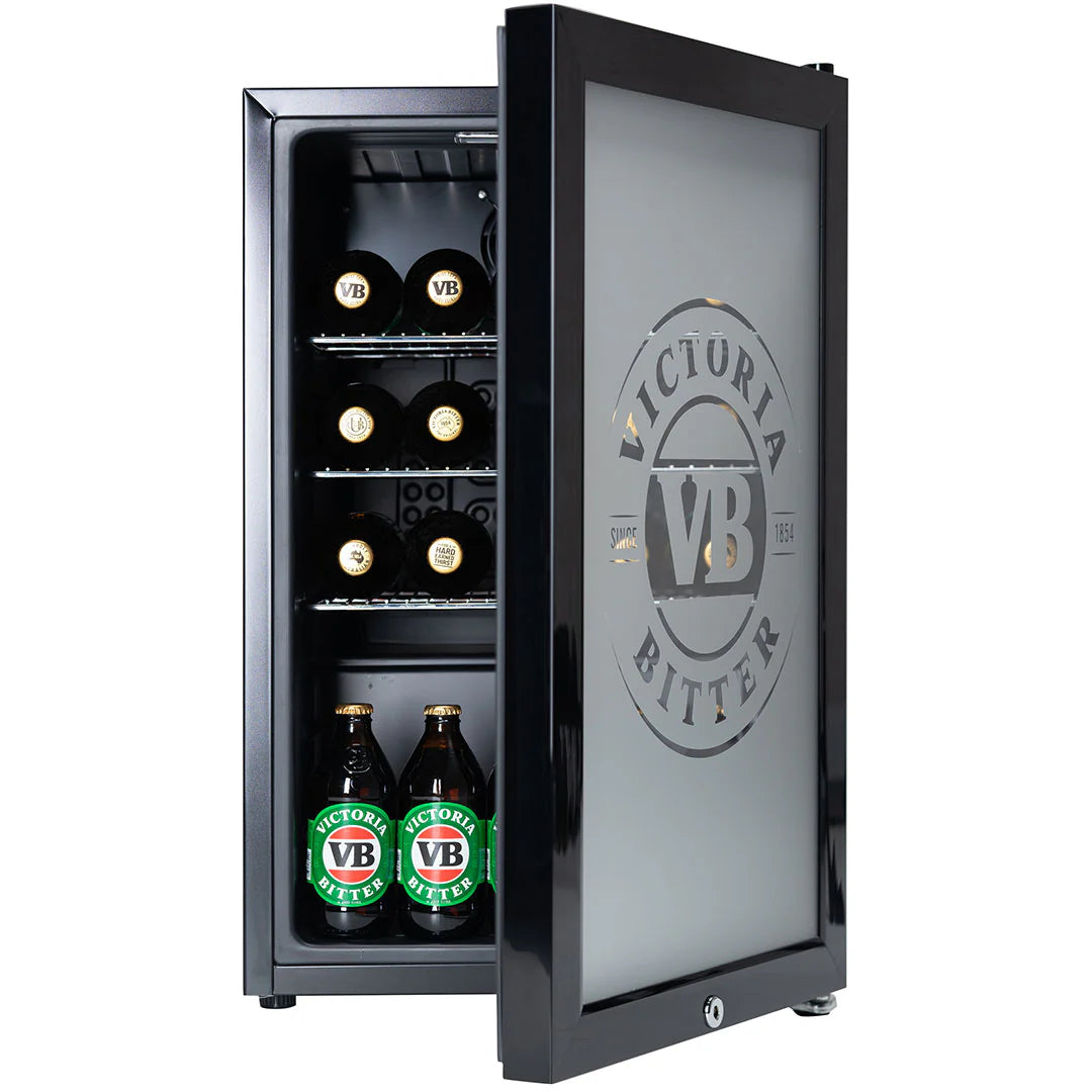VB Branded Glass Door Bar Fridge With Cool Frosted Door Logo