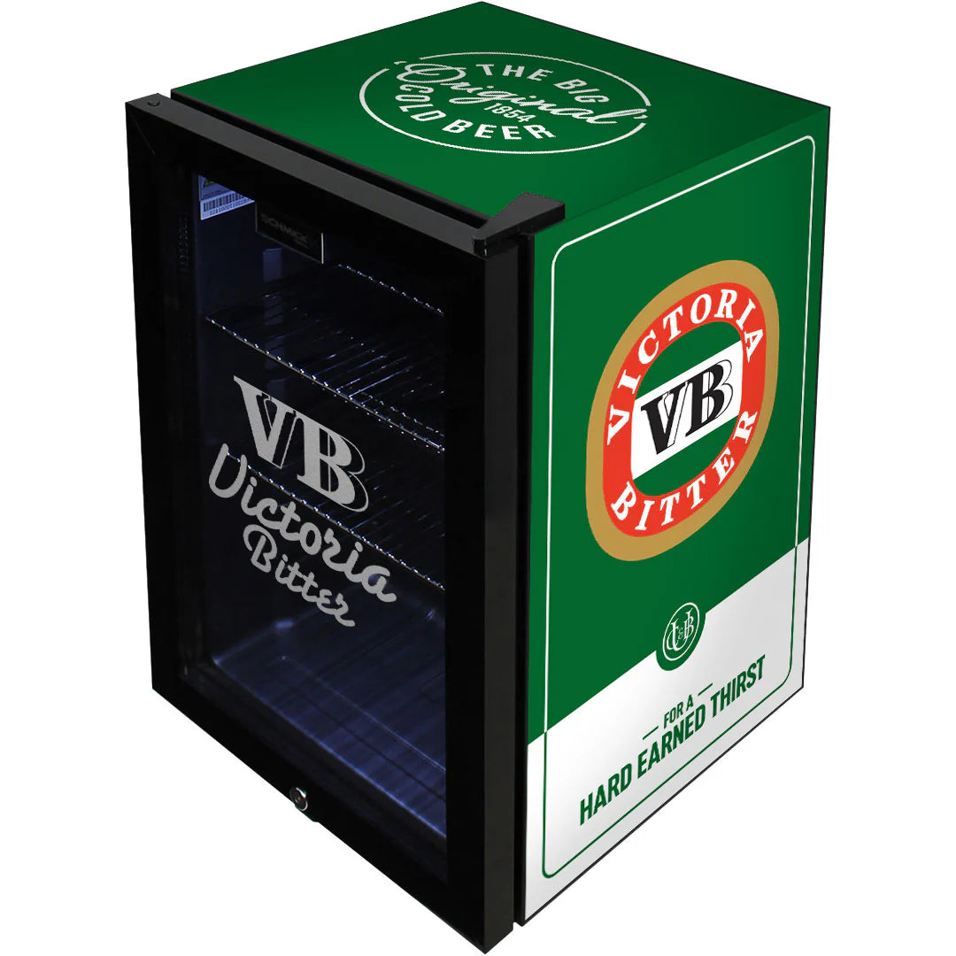 VB Original Branded Glass Door Bar Fridge With Cool Frosted Door Logo