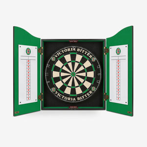 Victoria Bitter Branded Dartboard with Cabinet