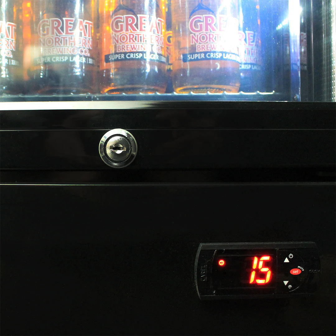 Victoria Bitter Original Branded Skinny Upright Bar Fridge 2YRS Parts /Labour