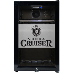 Vodka Cruiser Branded Glass Door Bar Fridge With Cool Frosted Door Logo