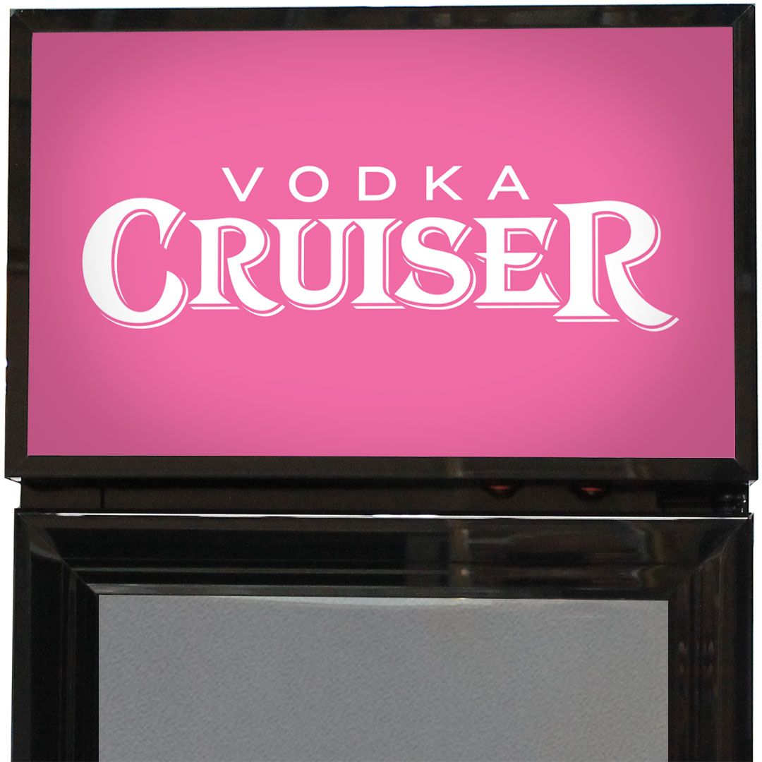 Vodka Cruiser Branded Skinny Upright Bar Fridge