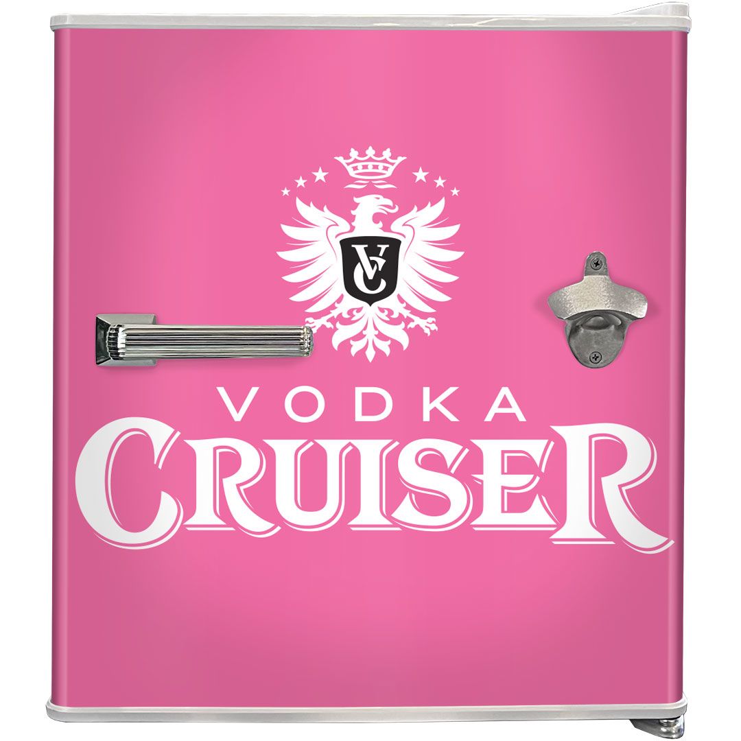 Vodka Cruiser Retro Mini Bar Fridge 46 Litre With Opener