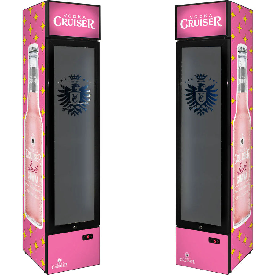 Vodka Cruiser Branded Skinny Upright Bar Fridge