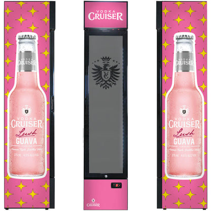 Vodka Cruiser Branded Skinny Upright Bar Fridge