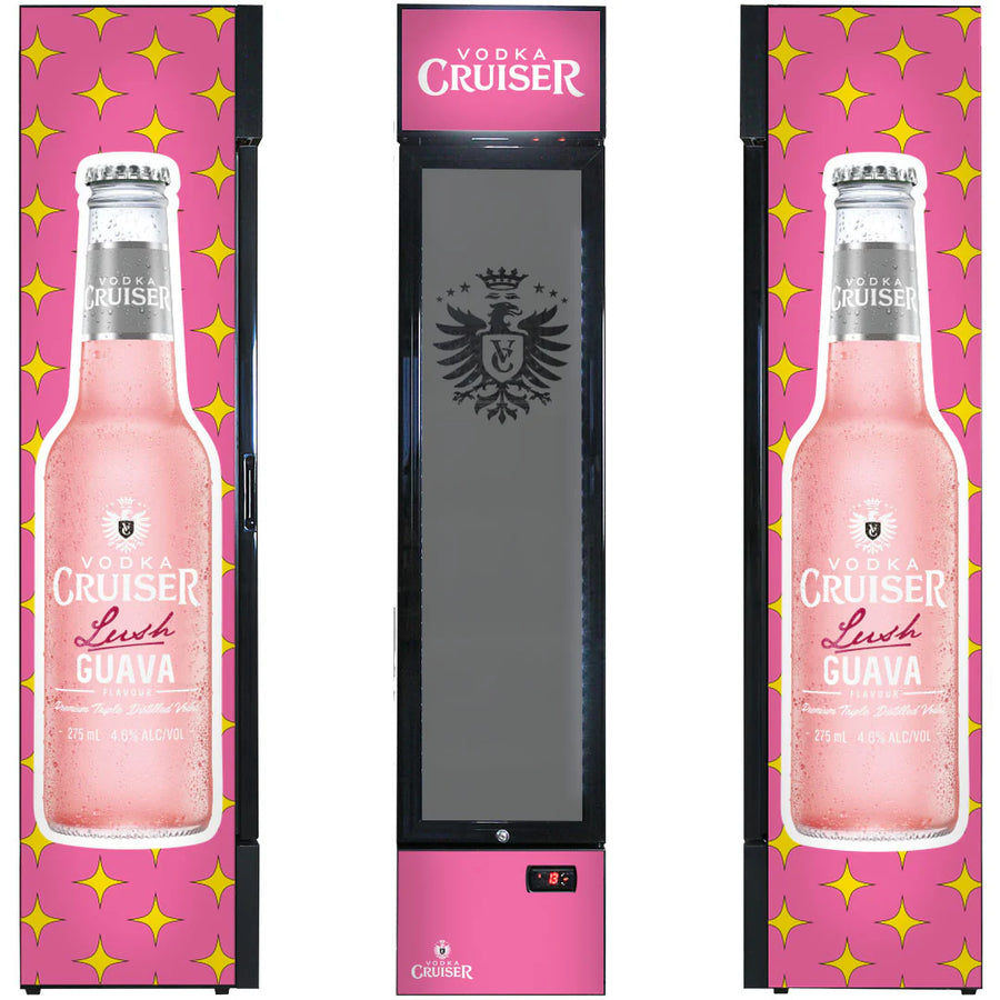 Vodka Cruiser Branded Skinny Upright Bar Fridge