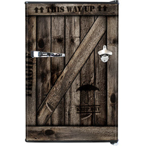 WOODEN CRATE Design Retro Mini Bar Fridge 70 Litre Schmick Brand With Opener