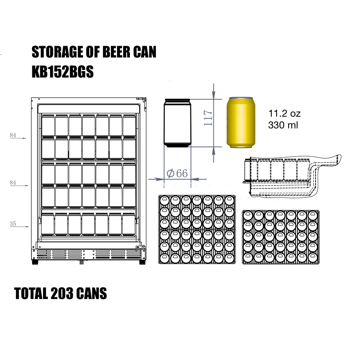 Wine Fridge and Beer Refrigerator COMBO - Under Bench