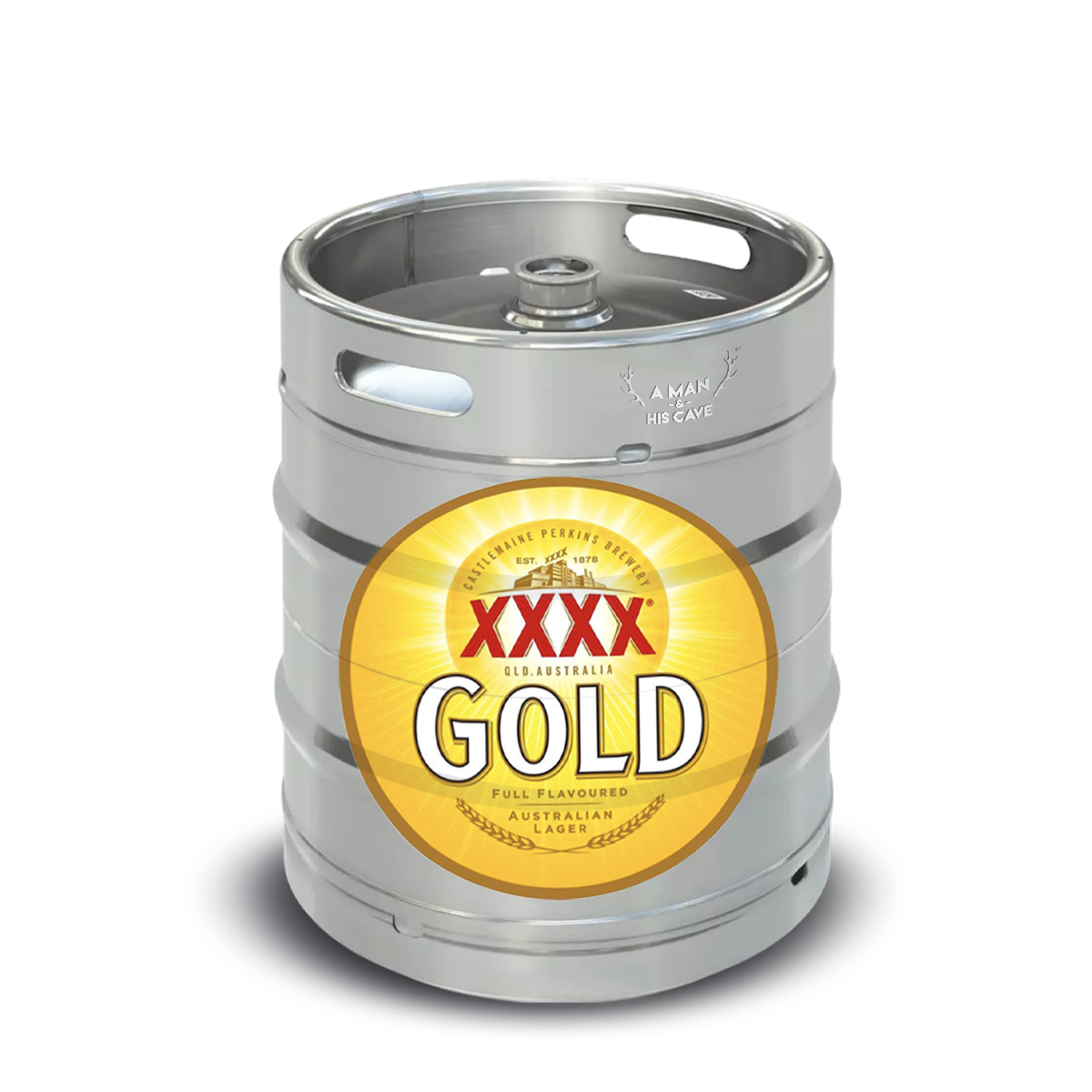 XXXX Gold 50lt Commercial Keg 3.5% A-Type Coupler [QLD]