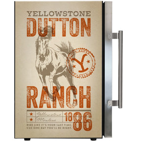 Yellowstone design branded bar fridge, Great gift idea!