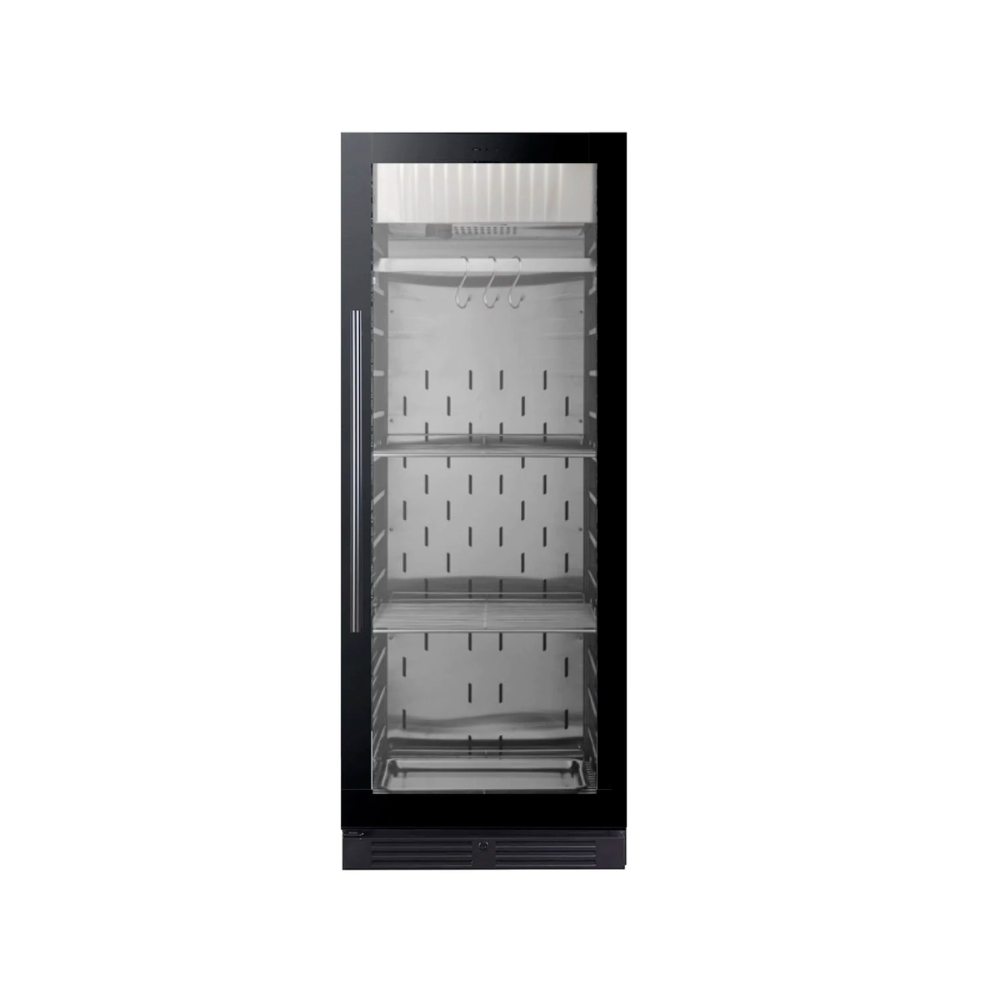 Black Steak Ager Meat-Maturing Fridge Large Upright Cabinet Borderless Black Glass Door / 5-Year Warranty (+$399)