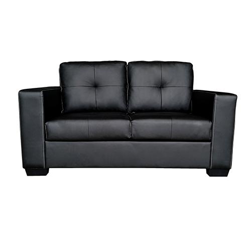 Nikki Sofa Black Colour 2 Seater PU Leather