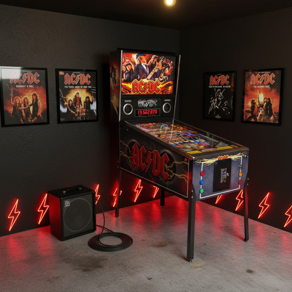Premium AC/DC Virtual Pinball Machine - 1300+ Games Included [ON BACKORDER FOR EARLY JAN]