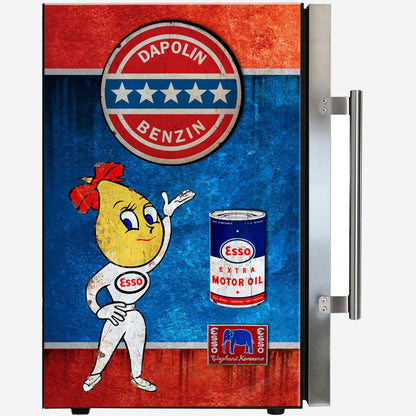 Esso Fuel Pump Branded 70lt Bar Fridge