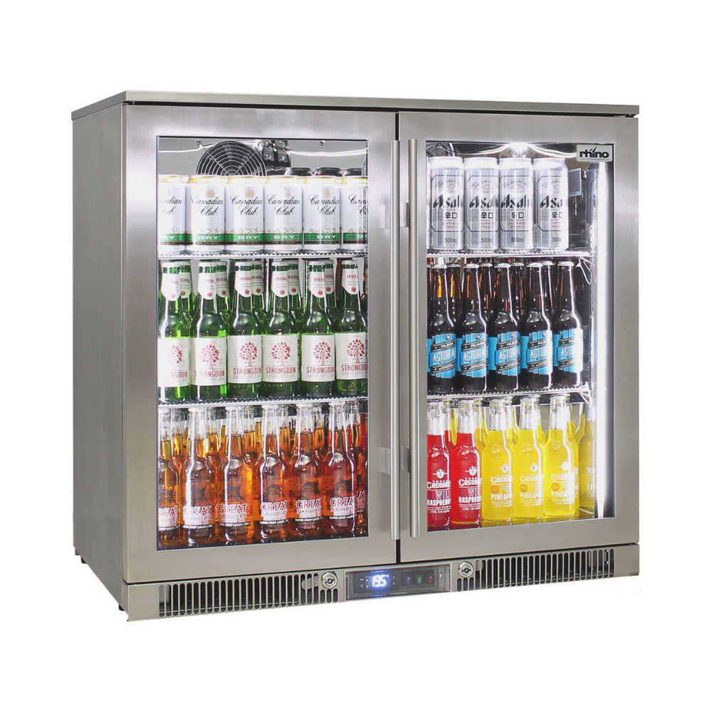 Outdoor Rhino ENVY Bar Fridge Coldest Beer 43ºC+ Best Alfresco 316 Marine Grade Stainless Quiet With No Condensation