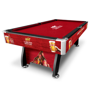 Carlton Draught 7FT MDF Pool Table in Black Finish – Perfect for Pool, Snooker, and Billiards