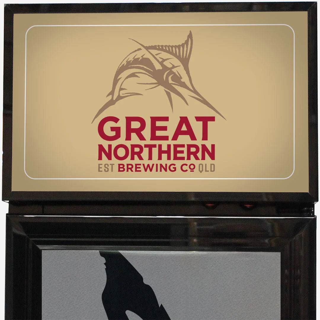 Great Northern Branded Skinny Upright Bar Fridge
