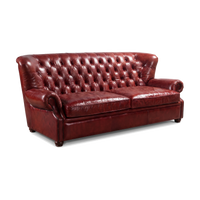 Barrister Two-Seat Chesterfield Lounge - Oxblood