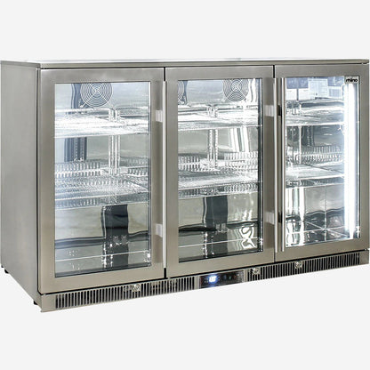 Rhino ENVY 3 Door Bar Fridge Coldest Beer 43ºC+ Best Alfresco 316 Marine Grade Stainless Quiet With No Condensation