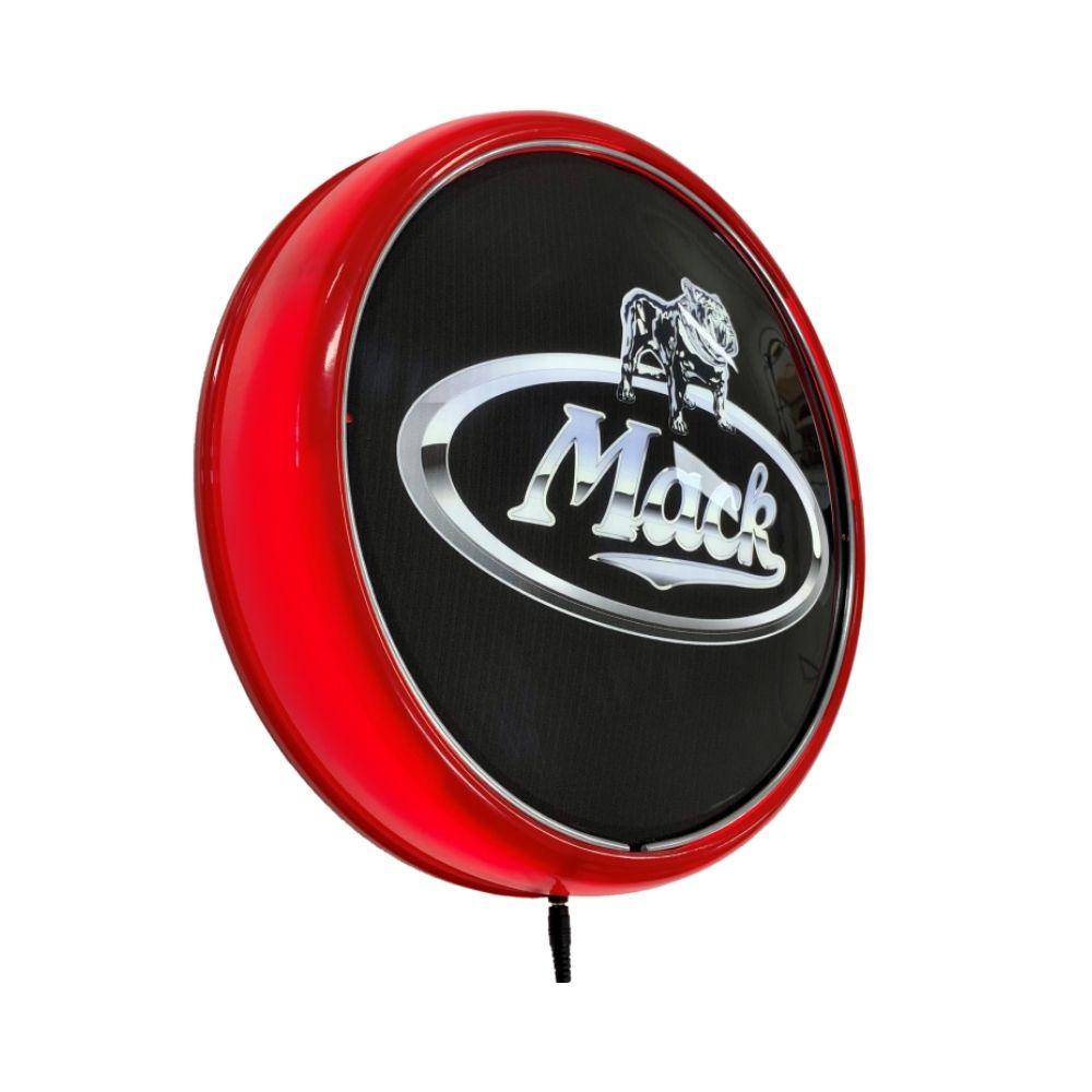 Mack Truck Semi Trailer LED Bar Lighting Wall Sign Light Button Red