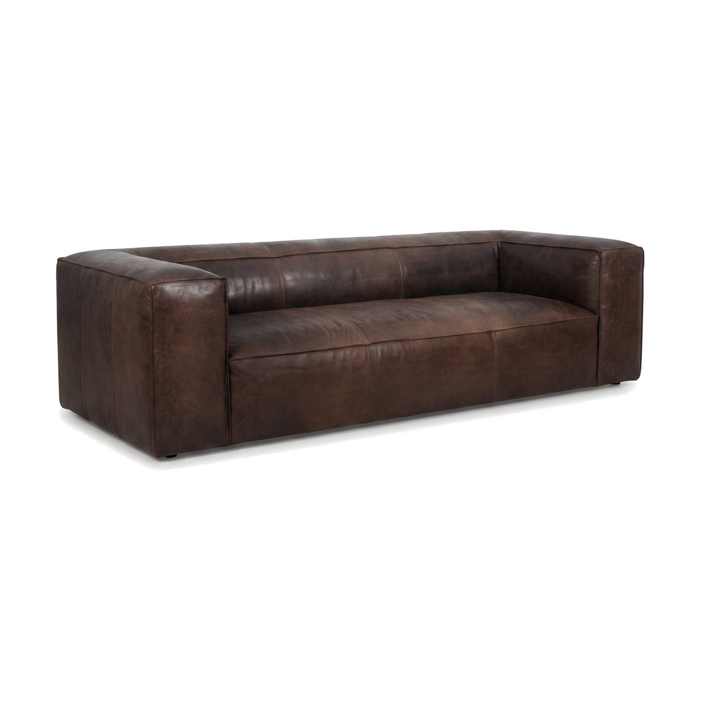 Coburn Three-Seat Slab Lounge – Espresso