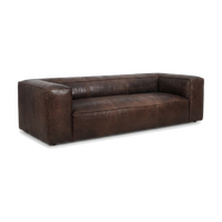 Coburn Three-Seat Slab Lounge - Espresso