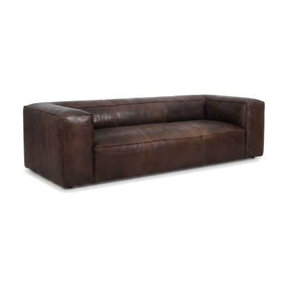 Coburn Three-Seat Slab Lounge – Espresso