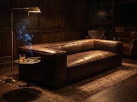 Coburn Three-Seat Slab Lounge - Espresso