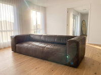 Coburn Three-Seat Slab Lounge - Espresso