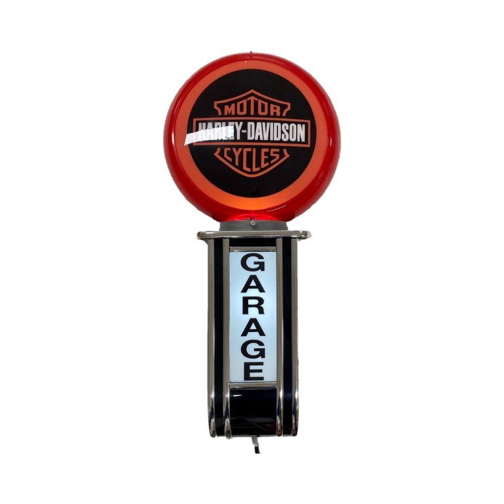 Massive Harley Davidson Shield GARAGE Wall Sign Led Bar Lighting Light RED