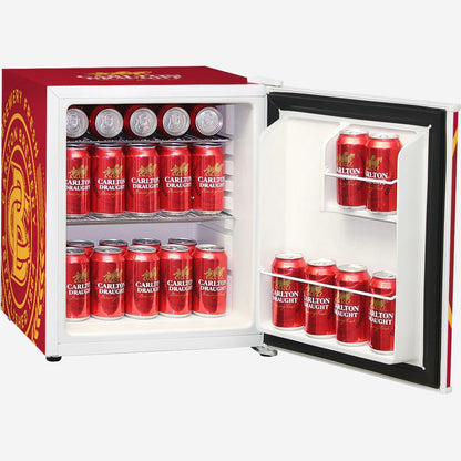 Carlton Draught Retro Mini Bar Fridge 46 Litre 1 Year Full Replacement