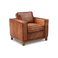 Drover Track-Arm Armchair - Vintage Cognac