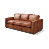 Drover Track-Arm Three-Seat Lounge - Vintage Cognac