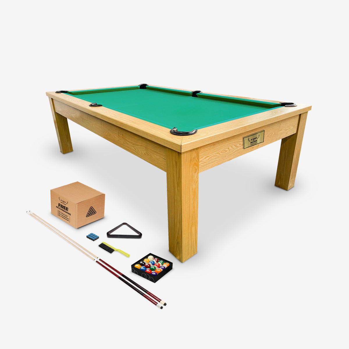 7ft Timber Dining Pool Table