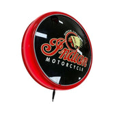 Indian Motorcycle LED Bar Lighting Wall Sign Light Button RED