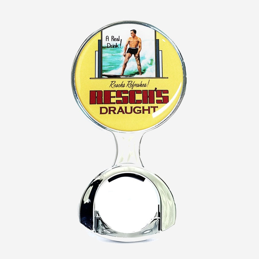 Resch's Draught - 73 mm Chrome Decal Holder