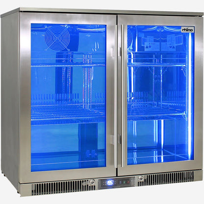 Outdoor Rhino ENVY Bar Fridge Coldest Beer 43ºC+ Best Alfresco 316 Marine Grade Stainless Quiet With No Condensation