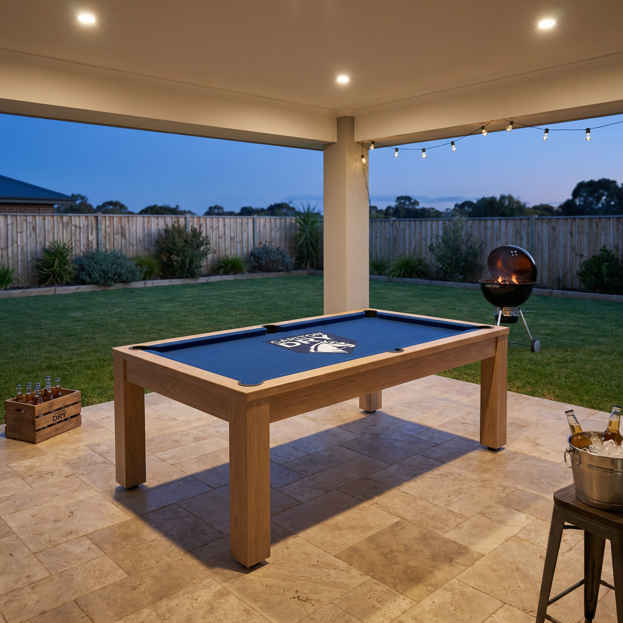 7ft pool table Carlton Dry branded Australia