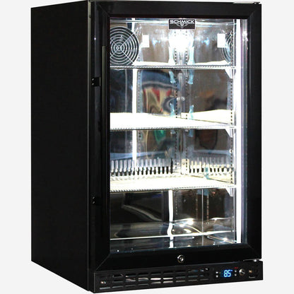 Schmick Quiet Running Front Venting Under Bench Glass Door Bar Fridge - Model SK116L-B-HD