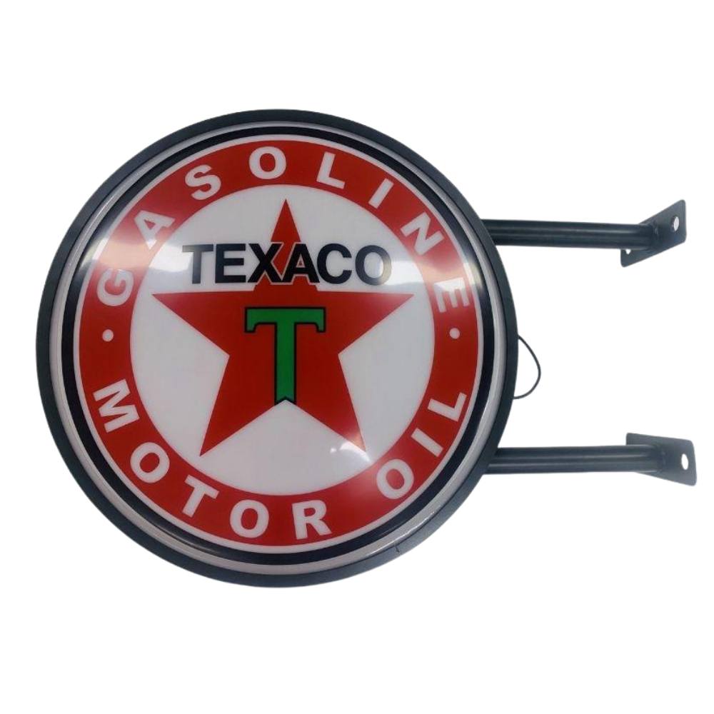 TEXACO Gasoline Motor Oil Bar Lighting Wall Sign Light LED