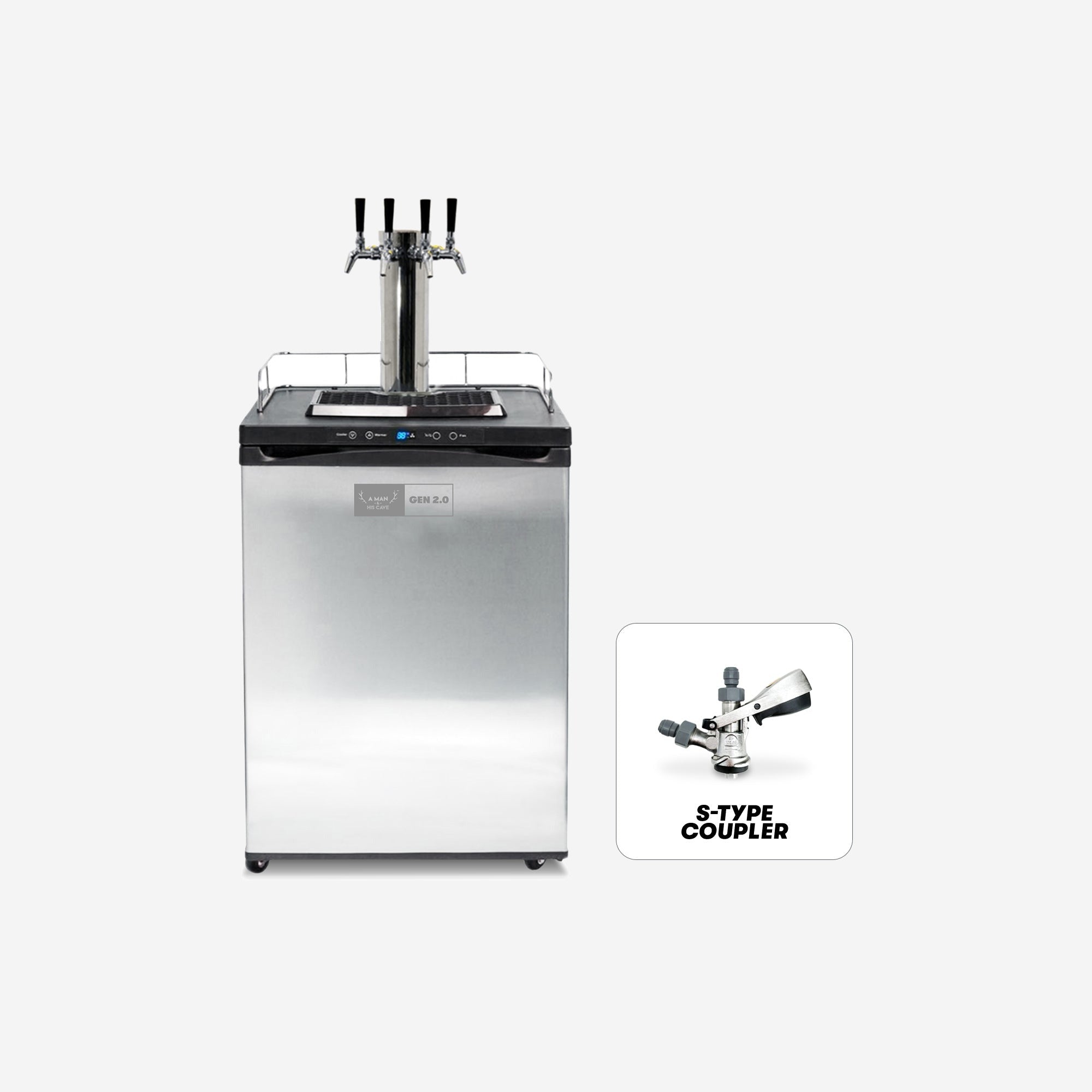 GEN 2.0 Kegerator Quadruple Tap