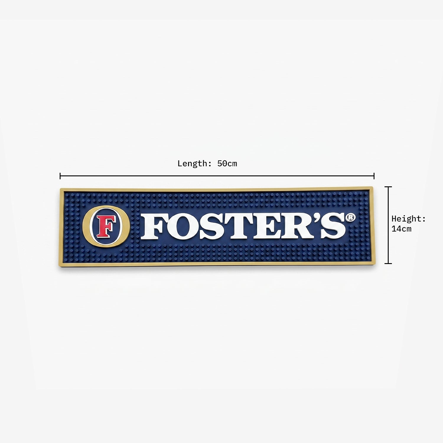 Fosters Bar Mat dimensions
