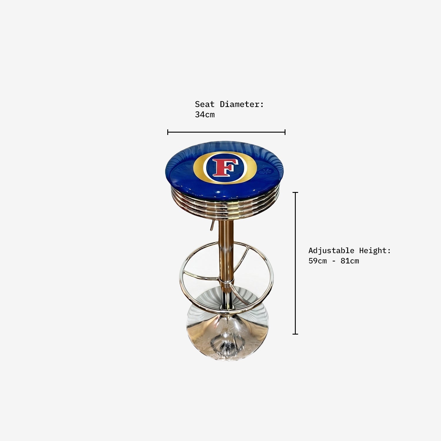 Foster's Retro Bar Stool and Table Set