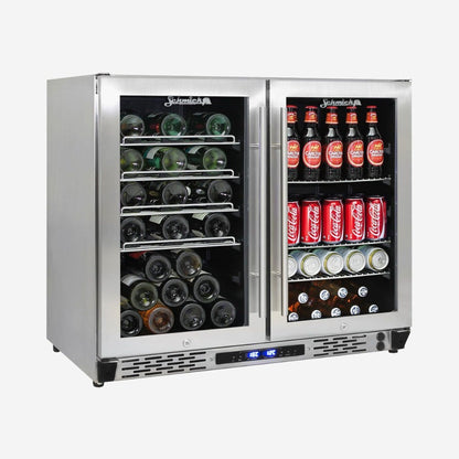 Schmick Twin Zone Alfresco Beer And Wine Bar Fridge Model JC190-GG 2 Yrs Parts/Labour
