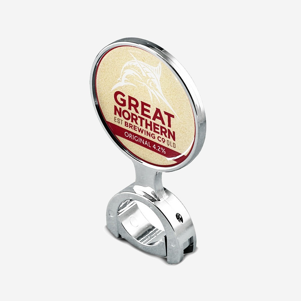 Great Northern Original - 73 mm Chrome Decal Holder